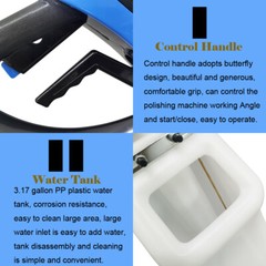 110V 17″ Carpet/Floor Polisher Cleaning Machine Brush Machine Scrubber ≤54DB
