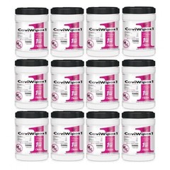 Metrex Caviwipes 12x Case 13-1100 Towelettes Large 160ct Canister FRESH