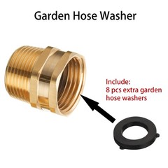 JOEJET Garden Hose Connector, 3/4” GHT Female to NPT, Brass