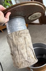 Vintage Shop-Vac Wet Dry Model 10 Gallon Made in U.S.A Brown Metal Can Model 777
