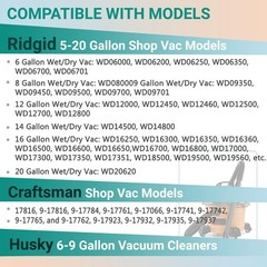 2 Pack Replacement 5-Layer VF6000 Filter for Rigid Shop Vac Filters