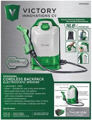 Victory Innovations VP300ES Cordless Backpack Sprayer 2.25 Gal Adjustable Green