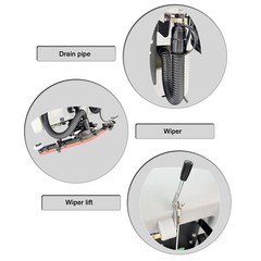 Automatic Floor Scrubber & Dryer (110V, 750W / 1.0HP, 16.3″ Brush Width)