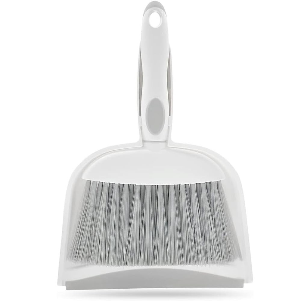 Dust pan, Small Broom and Dustpan Set, Mini Brush 1pcs, Gray