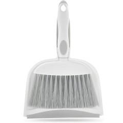 Dust pan, Small Broom and Dustpan Set, Mini Brush 1pcs, Gray