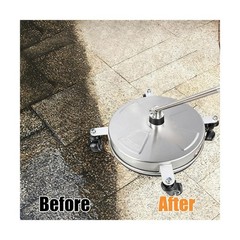 Hourleey 14″ Pressure Washer Surface Cleaner, Stainless Steel Surface Cleaner…