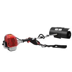 Heavy Duty 2.3HP Power Sweeper 52cc Handheld Gas Powered Broom Snow Dirt Walkway