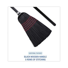 Boardwalk 930BP 10 in. x 58.5 in. Poly Bristle Brooms – Natural/BK (1 DZ) New