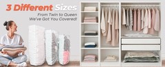 18 Pack Vacuum Storage Bags Set with Rechargeable Wireless Pump