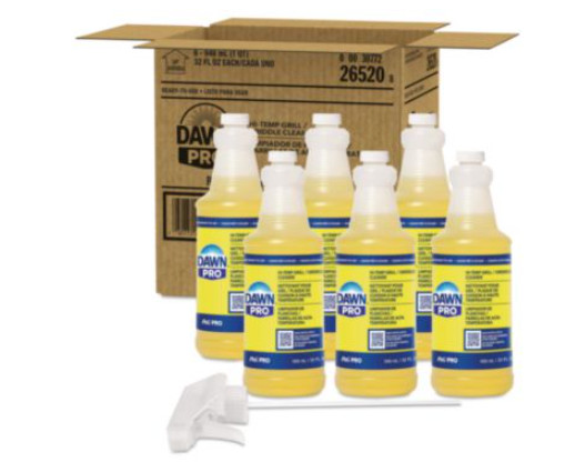 Hi-Temp Grill and Griddle Cleaner, 32 oz Bottle, 6/Carton