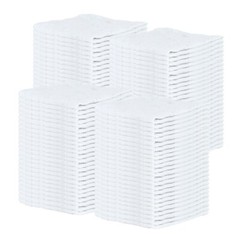 Bulk Lot of 100 White Shop Towels 12″ x 14″ Cleaning Rags Homes Cars Reusable