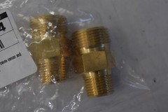 Lot of 2 Screw Plugs 22mm x 3/8″ MPT 6314 Hardware Brass Replacements Kit