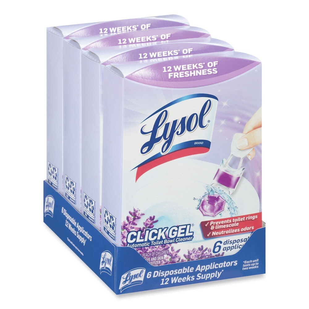 LYSOL Brand 89060CT Click Gel AUTO Toilet Bowl Cleaner – LVNDR (24/Carton) New