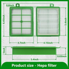 HASMX Hepa Filter Replacement for Electrolux Vacuum Cleaner EL4021A Green