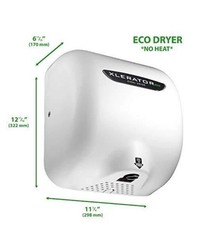 2- Excel Dryers XLERATOR XL-BW- ECO 1.1N, White
