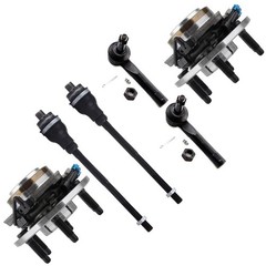 6pcs Front Suspension Kit Tie Rod Ends Wheel Hubs for Silverado Tahoe Suburban
