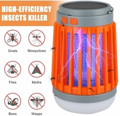 2PCS Solar USB Insect Trap – Mosquito Killer Lamp, Patio/Yard Bug Zapper
