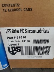 LPS Detex 51516 13oz Aerosol Food Grade Silicone Lubricant, 12/pk