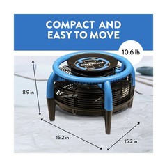 Dri-Eaz Dri-Pod Pro Omnidirectional Floor and Carpet Dryer, Ventilating Floor…