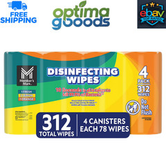 Member’s Mark Disinfecting Wipes Variety Pack, 4 pk., 312 ct. Fresh Lemon Orange