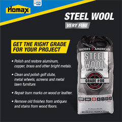 Homax 3.25-in x 4-in Very fine Steel Wool ( 12 Pack )