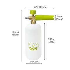 Foam Cannon Snow Lance Pressure Washer Quick Release Car Wash Jet Green Set