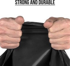 Ultrasac 18 Gallon 1.1 Mil Black Drawstring Trash Bags – 25 X 33 – Pack Of 100