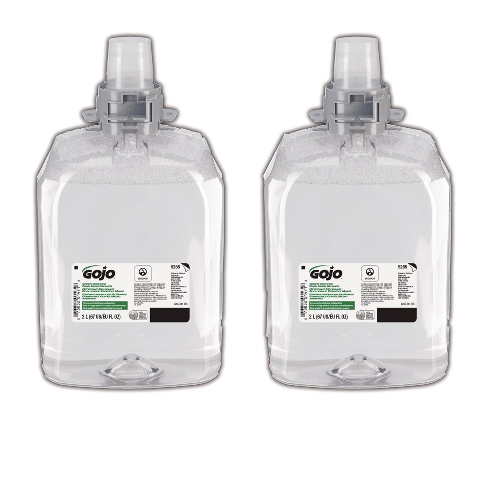 GOJO 526502 2,000 mL Foam Hand Cleaner Refill – Unscented (2/CT) New