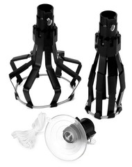 QWORK Professional Light Bulb Changer Kit – 3 Piece Set – 2.25 inches, Black
