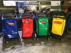 Rubbermaid Commercial High Capacity Cleaning Cart w/ 2 bags NO-SHIPPING