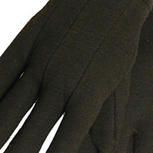 Gloves & ar Adult Jersey Gloves, Brown, Lar Pa of 12 US