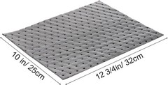 100 Pack Oil Absorbent Pads, 13″x10″ Single Weight Dimpled Pad, Oil Spill Mat
