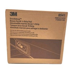 Case Of 10 3M Brown Doodlebug Utility Pads 8541, 4-5/8 in x 10 in,