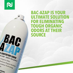 Bac-Azap Bio Sanitation Liquid Spray Organic Odor Cleaner 14 oz by Nisus Corp