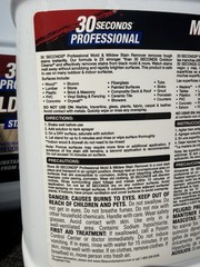 30 Seconds Mold & Mildew Stain Remover 2.5 gal for Wood, Concrete, Plastic