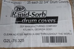 Zep 229201 25 Pk 22-3/4 In x 22-3/4 In Size Blue Absorbent Pad