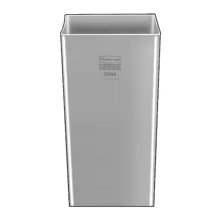 Rubbermaid Commercial Fg356400gray 50 Gal Rigid Liners, 18 5/8 In X 34 In, Gray