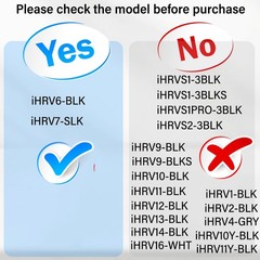 11Pcs iHRV6-BLK Replacement Parts for iHome AutoVac Nova Self Empty WHITE