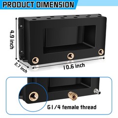 Boltigen Wall Mounted Pressure Washer Gun Holder, Foam Cannon Organize Black