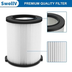 SwellV VF4000 Replacement Filter, Compatible with Standard Wet/Dry Vac 2-pack