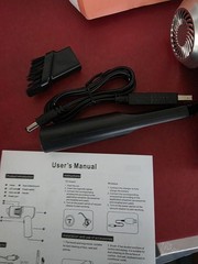 2-in-1 Portable Mini Handheld USB Rechargeable Vacuum w/ Light, Tools