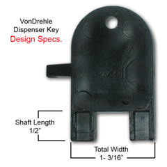Marcal Dispenser Key for Paper Towel & Toilet Tissue Dispensers – (12/pk.)