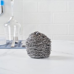 Restaurantware Stainless Steel Scrubber 100-Pack 3.15 X 3.15 X 1.969 Inches