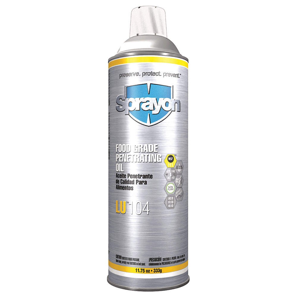 SPRAYON S00104000 11.75 oz.,Aerosol,Penetrant 12R255