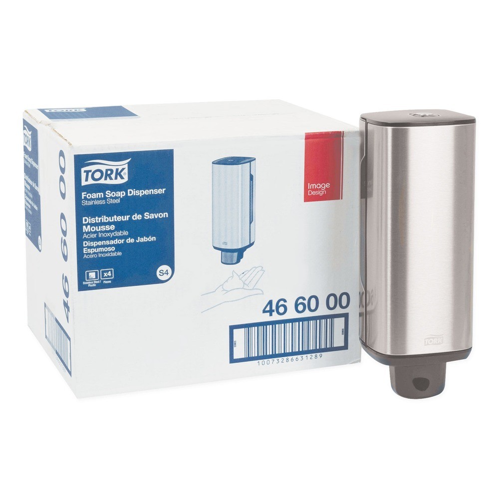 Tork 466000 4.25″ x 4.25″ x 11.38″ Manual Dispenser – Stainless Steel New