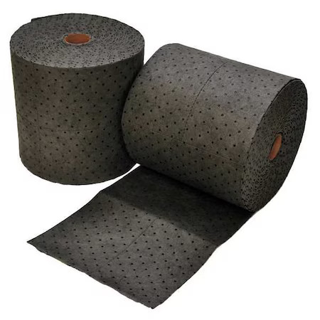 Spilfyter Db-91Bx Sorbent Roll, 64 Gal, 16 In X 150 Ft, Universal, Gray, 2 Pk