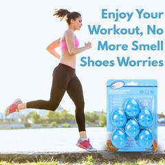 Air Jungles Shoe Deodorizer Balls 6 Ct, Fresh Linen 6 Count (Pack of 1)
