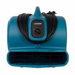 XPOWER X-600A The Best 1/3HP Industrial Air Mover Fan w/ GFCI Power Outlets