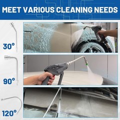 M MINGLE Pressure Washer Extension Wand – Gutter Cleaner Attachment – 30°,…