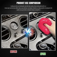 Universal Cleaning Gel Putty for Automotive Keyboard Camera Printers Pink 2PCS